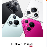 华为 Pura70 北斗卫星消息版 冰晶蓝/雪域白/樱玫红/羽砂黑 12GB+256GB 标准版