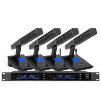 HTDZ/海天 真分集一拖二无线会议 (话筒带开关待机功能) HT-YT904