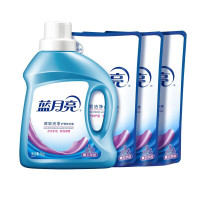 蓝月亮薰衣草香深层清洁洗衣液(1kg薰洁净瓶*1+1kg薰洁净袋*3)