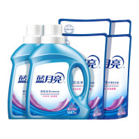 蓝月亮 洗衣液深层洁净套装 薰衣草香机洗手洗可用瓶装2kg*2瓶+1kg*4袋 共16斤