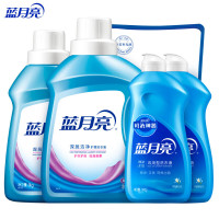 蓝月亮 洗衣机手洗组合:深层洁净洗衣液 薰衣草香2kg瓶+1kg瓶+1kg补充袋+手洗翻盖500g×2瓶