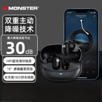 魔声XKT28 无线蓝牙耳机通话跑步运动高音质低延迟游戏耳机超长续航通用 黑色[主动降噪/超长续航]