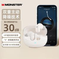 魔声XKT28 无线蓝牙耳机通话跑步运动高音质低延迟游戏耳机超长续航通用 白色[主动降噪/超长续航]