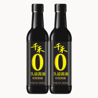 千禾头道酱油特级精酿500ml*2瓶 零添加