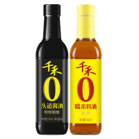 千禾头道酱油特级精酿500ml+糯米料酒精酿500m 零添加