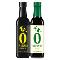 千禾头道酱油特级精酿500ml+糯米香醋精酿500ml 零添加