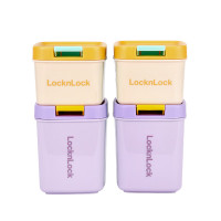 乐扣乐扣(locknlock)玩趣密封罐四件套HTE824S4FU马卡龙储存密封220mL*2+310mL*2