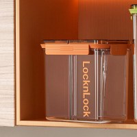 乐扣乐扣(locknlock) 鲜享两分格密封储物罐(橙色)HTE954FU 隔潮防虫储物罐 1.9L