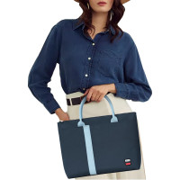 ELLE 手提轻便电脑包GH162P90524简约时尚大容量电脑包手提包 深蓝