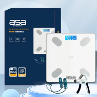 三件套装W1北欧阿萨asa体脂秤燃脂三件套装W1[含体脂秤、握力器、无绳跳绳]