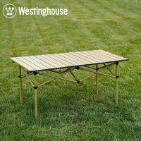 西屋(WESTINGHOUSE) 野餐桌子露营便携折叠蛋卷折叠桌 蛋卷折叠桌 MN06C 米白色