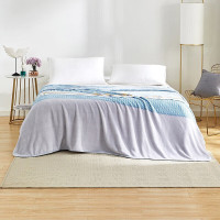 罗莱(LUOLAI)法兰绒毯子超柔毛毯 临风听海法兰绒毯 180×200cm