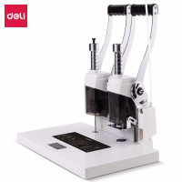 deli得力3877A财务装订机(白)