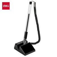 deli得力0.5mm旋转台笔柜台桌面专用6791台笔 10支