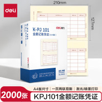 deli得力 22002KPJ101金额记账凭证(混)(2包/箱)