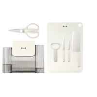 张小泉 皓锦系列套装刀具七件套 D300081 切菜刀剪刀厨具套装刀具组合