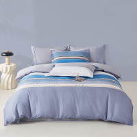VEKEN维科家纺-LJ全棉印花四件套-诺威(蓝)-被套200*230cm