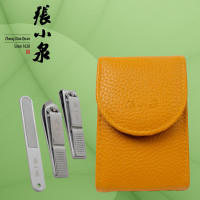 张小泉 哈灵美甲三件套指甲钳套装 H41343000 美甲修甲剪刀指甲刀弧口