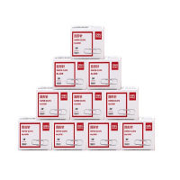 deli得力无色回形针 dl0018 10盒