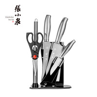 张小泉 银睿套刀六件套 D40500100 厨房套刀切片刀切菜刀斩骨刀多用