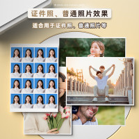 deli得力11822高光相片纸6寸-230g/㎡(白)(100张/盒)3盒装