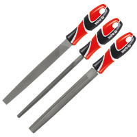 易尔拓(YATO)锉刀组套中齿扁锉三角锉半圆锉套装3件套10英寸 YT-6237