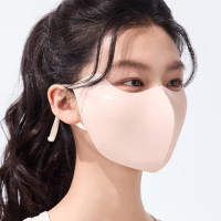 蕉下轻凉防晒口罩 户外运动骑行轻薄护眼角防紫外脸基尼 AL218 谧黛粉