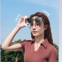 蕉下波士顿框折叠近视墨镜FD011 哑透茶色镜架+茶色镜片