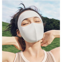 蕉下防晒口罩女防晒面罩防紫外线夏季骑行脸基尼面部遮阳透气新 AL220高山灰