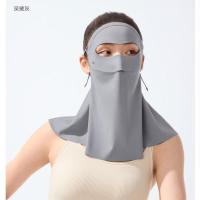蕉下(beneunder)护颈防晒口罩女士全脸防晒面罩AL207防紫外线口罩脸基尼口罩 深黛灰