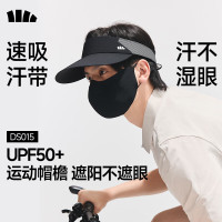 蕉下(beneunder)男士运动空顶防晒帽26新品夏季户外遮阳帽男士太阳帽子 DS015 漫暮黑