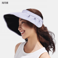 蕉下(beneunder)女士轻薄黑胶贝壳防晒帽BM017浅月紫