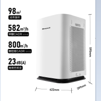 霍尼韦尔(Honeywell)空气净化器室内大面积双风道分解除甲醛除菌过滤过敏原家用办公室净化器KJ820F-P21D