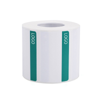 巴蜀脸谱 BQWG5090 50mm*90mm 150张/卷 标签纸 (计价单位:卷)白绿色