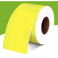 保世洁彩色合成纸不干胶标签纸 打印贴纸 纯黄100*200mm规格200张/卷