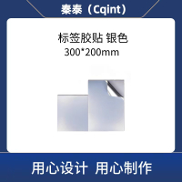 秦泰(Cqint)QTSBQ-04 300mm*200mm 标签胶贴 1盒/张 银色