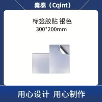 秦泰(Cqint)QTSBQ-04 300mm*200mm 标签胶贴 1盒/张 银色