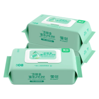 珍爱 AB21*6 卫生湿巾 80片*6包 湿巾纸 绿色