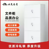 北尧长青办公柜钢制铁皮柜资料柜档案柜储物柜通三节柜