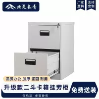 北尧长青挂劳柜二斗卡箱铁皮柜FC挂捞办公柜A4挂快劳文件柜立式铁柜子