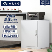 北尧长青 文件柜办公柜矮柜抽屉柜钢制铁皮柜档案床头柜 单门柜白色