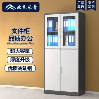 北尧长青 文件柜办公柜钢制铁皮柜资料档案储物灰白拆装 等体器械加厚款