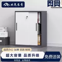 北尧长青 文件柜办公室资料档案存放柜铁皮柜加厚拆装柜 1090铁移门矮柜