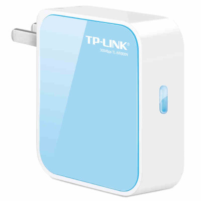 TP-LINK 迷你无线路由器wifi 300M 便携式 小型中继桥接 TL-WR800N TL-WR800N