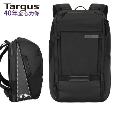 TARGUS泰格斯双肩电脑包15-16英寸可扩容笔记本背包书包通勤潮流 黑 611
