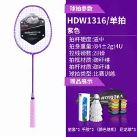 何大屋(Hodtown) 羽毛球拍健身羽毛球拍羽毛球训练比赛耐打碳素羽拍初学者 紫金之巅羽毛球拍HDW1316