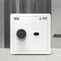 虎牌保险柜家用办公小型国标认证指纹密码办公财务专用保险箱全钢防盗可入柜 40cm 臻享系列 浅云白