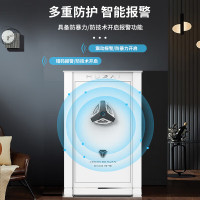 虎牌保险柜家用办公大型指纹密码保险箱国标认证豪华高端防盗柜收纳皮革抽屉柜 85cm 天籁系列 月影白