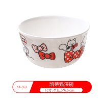 五和儿童餐具宝宝辅食碗凯蒂猫深碗KT-552