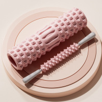 米奇喵MQM-粉30+按摩棒泡沫轴狼牙棒瑜伽柱滚背肌肉筋膜